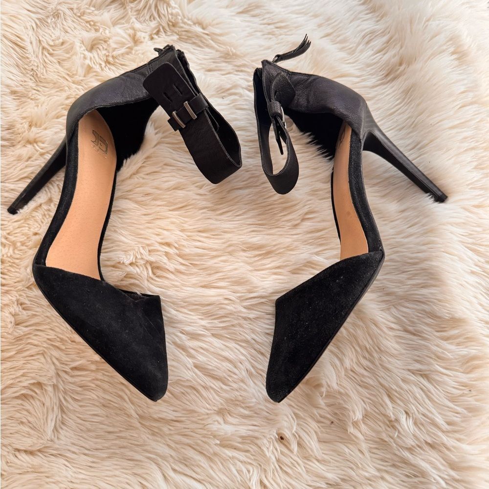 Joe's Jeans Black Suede Heels